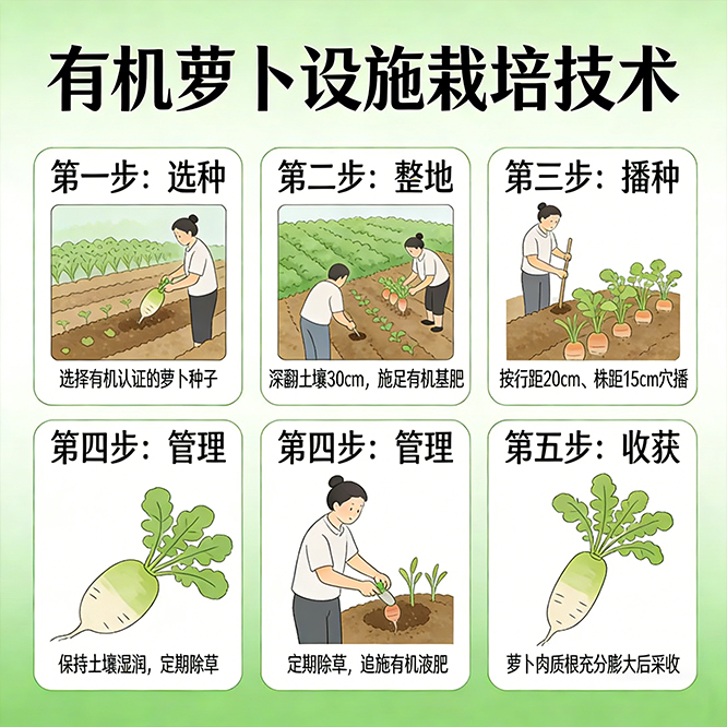 有机萝卜的设施栽培技术