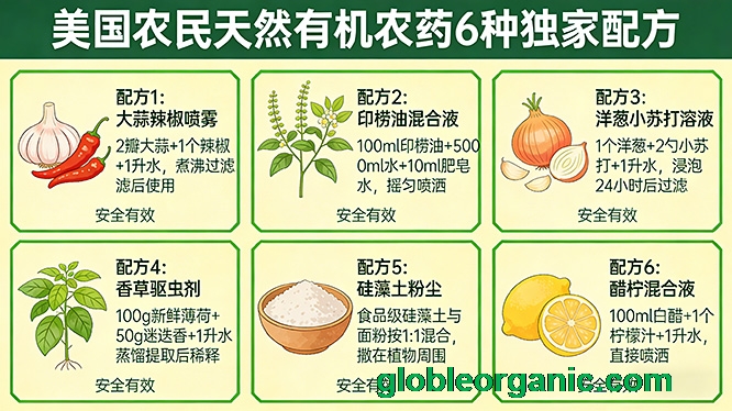 美国农民制作天然有机农药的6种独家配方，安全且有效。