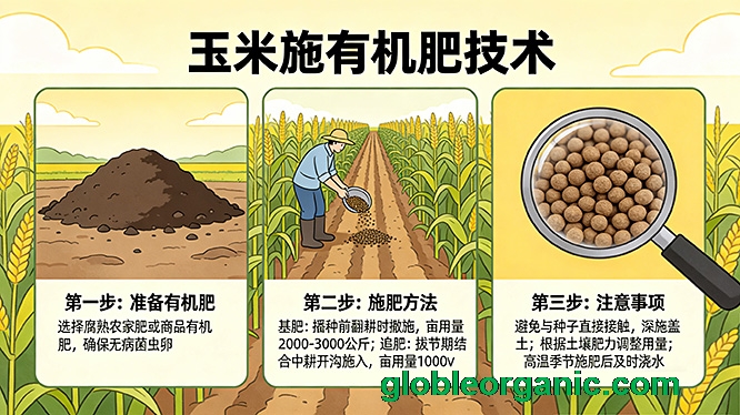 玉米施有机肥技术